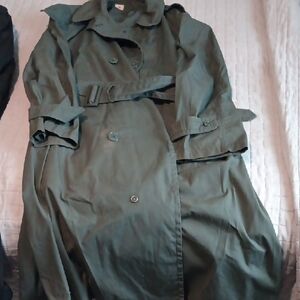 Classic Green Trench Coat